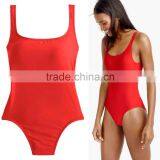 Women Swimwear Fancy Japanese Waterproof High Cut Factory Scoop Back One-piece Beachwear Suit Swimming Swimsuit One Piece thumbnail-1