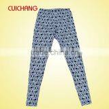 Wholesale Polyester/spandex Heat Transfer Custom Design Women Fashion Pants , Leggins, Yoga NJSK-0732 thumbnail-2