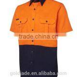 190gsm Double Pre-shrunk Drill Cotton hi Vis Work Shirts thumbnail-3