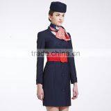 Custom Black Colours Slim Fit Stewardess Dress thumbnail-3
