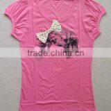 2011 Fashion Young Lady Printed Slim Fit Cotton t Shirt thumbnail-1