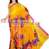 Pink Color Printed Designer Styles Saree With Blouse thumbnail-3