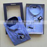 Men's T/C Yarn Dyed Check Business Shirt With Box Packing thumbnail-4