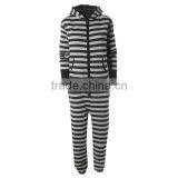 PA0050A Womens STRIPED HOODED ONESIE thumbnail-3