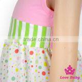 66TQZ456 Yiwu Lovebaby Cotton & Polyester Wholesale Sleeveless Colorful Top Rainbow Ruffle Pant Fabric China Yiwu Girls Clothing thumbnail-2