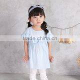 S17354A Beautiful White Ruffled Shirts Children Fashion Summer Blouses thumbnail-1