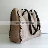 Wholesale Natural Color Linen Tote Bag thumbnail-3