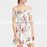 Petite Women Fit and Flare off the Shoulder Skater Dress thumbnail-6