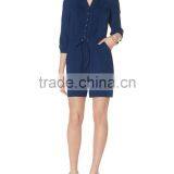 2016 v Neck Playsuit Pleated Women's Romper thumbnail-2