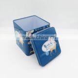 Blue Square Gift Tin Box/ Metal Money Tin Box thumbnail-4