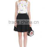 Women's Cartoon Screen Printing Cute Sleeveless O-neck 100% Cotton Loose Tank Tops thumbnail-1