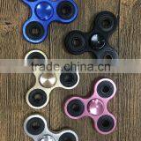 Fingertips Gyro Colorful Aluminum Alloy Big Three Round Bright Color Big Three Yuan Black Circle Finger Gyro Metal Gyro Decompre thumbnail-1
