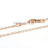 Copper Jewelry Chain Necklace Oval 18K Gold Plated Link Cable Chain With Lobster Claw Clasp 42.0cm Long thumbnail-2