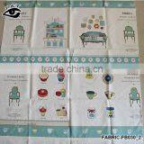 1.50m Fresh Style Flower Furniture Food Pattern Canvas Fabric Linen/Cotton Fabric Zakka Patchwork Fabric thumbnail-1