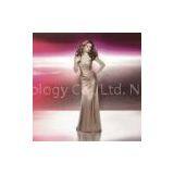 Elegant Dramatic Mermaid Sweetheart Neckline Strapless Chapel Train Satin Ruffled Beading Prom Dress thumbnail-1