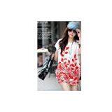 Korean Trendy Design Printed Long Cotton Tops thumbnail-1