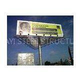 Steel Structure Three Sided Billboard For Street Advertising On A Billboard