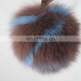 26 Letters Real Fox Fur Ball Pompom Keychain Handbag Fur Ball Accessory thumbnail-5