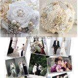 30meters/roll 4mm Handmade Rose Flower Fish Line Garland Hanging Bead Chains Wedding Bridal Hair Accessory thumbnail-5