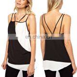 Color Block Wrap Blouse Latest Design Blouses Fashion 2016 thumbnail-1