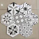 Black White 300X260MM Floor and Wall Hexagon Tile