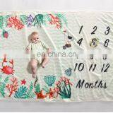 Factory Quality Spearmint Baby Monthly Milestone Blanket for Girl Boy thumbnail-2