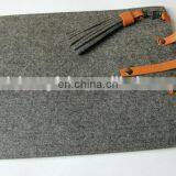 Wool Felt Sleeve Case for Laptop With Leather Handle thumbnail-3