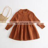 Рубашка из вязаной ткани RTS для маленьких девочек, повседневная рубашка, зимняя рубашка thumbnail-3