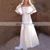 Long Beach Cover up Embroidery Lace Neck Bathing suit Cover ups Salidas de Playa Para Mujer 2019 Robe de Plage Honeymoon Dress
