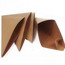 Disposable Kraft Paper White and Brown French Taper Fries Box Packaging Catchup for Restaurant thumbnail-5