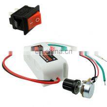 DC 12V PWM Motor Speed Control Controller For Fan Pump Oven Blower With Switch thumbnail-2