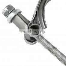 Universal 1/2 Mild Steel Assembly Exhaust V Band Clamp and Flange Kit Effective Fasten Combo 2.5'' Flange, 2.75'' Clamp thumbnail-3