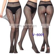 Customized Popular Jacquard Women Sexy Lingerie Mesh Net Stockings Embroidered Hollow Out Stretchy Fishnet Tights Pantyhose