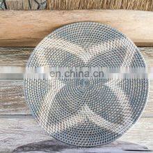 Hot Sale Woven Boho Rattan Wall Basket, Bohemian Wall Plate Decoration Wholesale Vietnam Supplier thumbnail-3