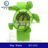 Cute Tortoise Slap Watch With Glass Face Quartz Movt Silicone Strap for Child thumbnail-1