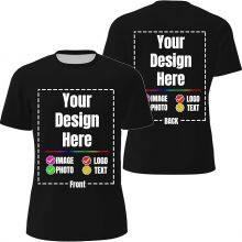 Wholesale Custom Cotton T-Shirts Design Your Own Personalized Tshirt Customized Short Shirts Add Logo Image