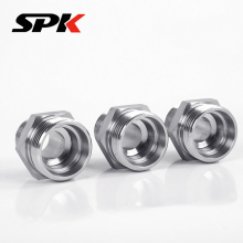 Metric Lightweight Fitting, Female Thread to Metric Thread, Rubber Gasket Sealed Stud End, Male-Female Thread Straight Union, Model 2MC-WD thumbnail-4