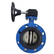Cast Iron GG25 GGG50 Ductile Iron PN16 Flange Eccentric Butterfly Valve EPDM Soft Seal Manual Butterfly Valve thumbnail-2