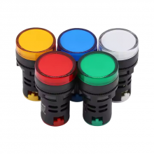 Red/Green/Yellow LED Pilot Light With Polycarbonate Lens for Electrical Enclosures thumbnail-2