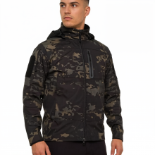 Windbreakers Jacket Camouflage Softshell Hooded Zipper Coat thumbnail-1