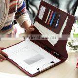 4 Colors Customizable PU Leather Double Sided Clip Board for Office Gift Supplier's Choice thumbnail-3
