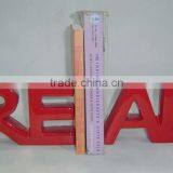 Aluminum Read Bookend, Library Bookend, Decorative Bookends thumbnail-1
