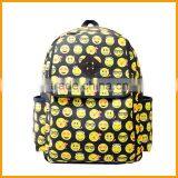 Hot Selling Emoji Printed High School Bag Backpack Quality Choice thumbnail-1