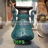 Bronze Temple Use Bottle Sculpture