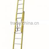 Combination extension fiberglass ladder NC-104C2X8/yellow/red colour ladder