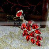 Peafowl Shape Brooch Pin With Crystal, Saim Colour Rhinestone Pin Brooch, Saim Crystal Brooch Pin for Wedding Invitation thumbnail-1