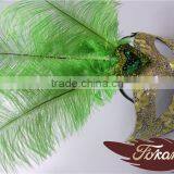 Wholesale Venetian Mask Ostrich Feather Decoration And Halloween Accessories thumbnail-3