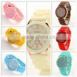 2016 Geneva Brand Latest Silicone Watch Men Women Fashion Popular Teenage Fashion Watches thumbnail-4