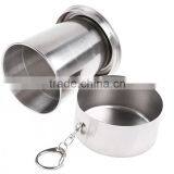 Portable Retractable Stainless Steel Camping Folding Cup thumbnail-1