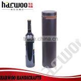 pu Leather Tube Wine Box,pu Leather Wine Storage Box,wine Box With Wine Set